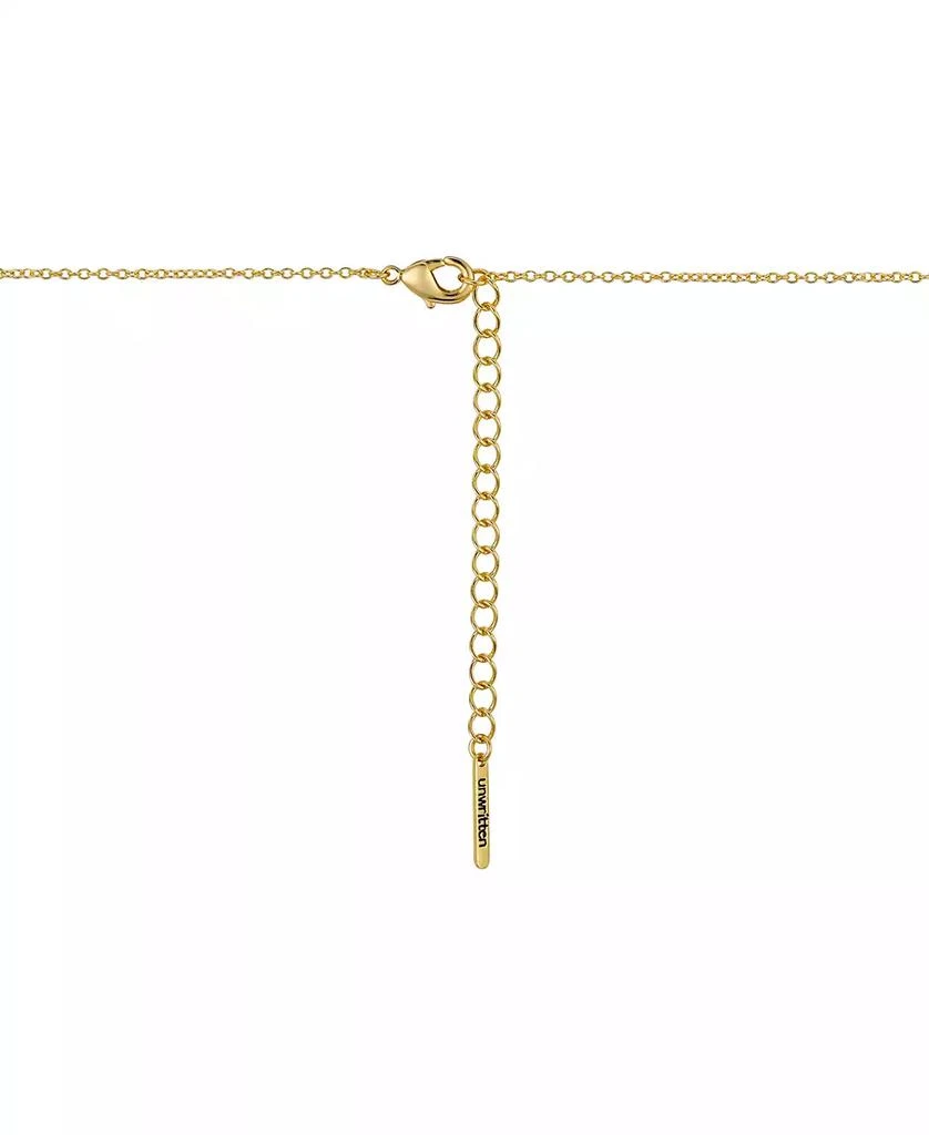 商品Unwritten|14K Gold Flash-Plated Cubic Zirconia Double Butterfly Necklace with Extender,价格¥167,第2张图片详细描述