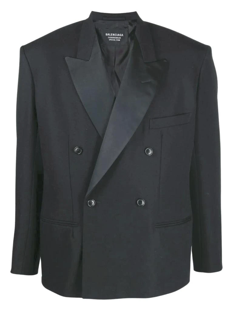 商品Balenciaga|BALENCIAGA Cristobal Jacket Black,价格¥20156,第1张图片