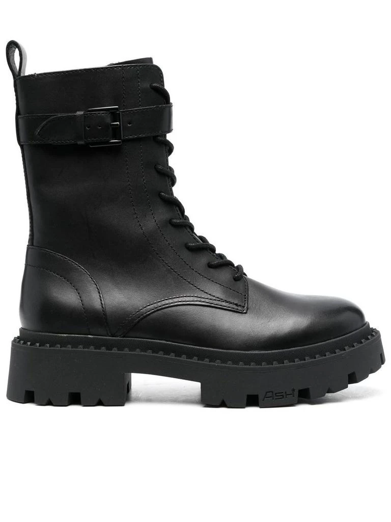 商品Ash|Ash Black Calf Leather Gena Ankle Boots,价格¥1955,第1张图片
