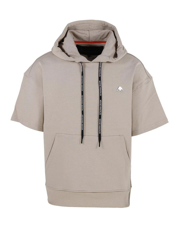 商品Moose Knuckles|Moose Knuckles Logo Detailed Drawstring Hoodie,价格¥1188,第1张图片