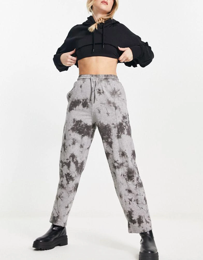 商品ASOS|ASOS DESIGN straight leg jogger in mono tie dye,价格¥266,第4张图片详细描述