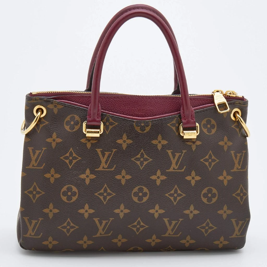 商品[二手商品] Louis Vuitton|Louis Vuitton Aurore Leather And Monogram Canvas Pallas BB Bag,价格¥11074,第4张图片详细描述