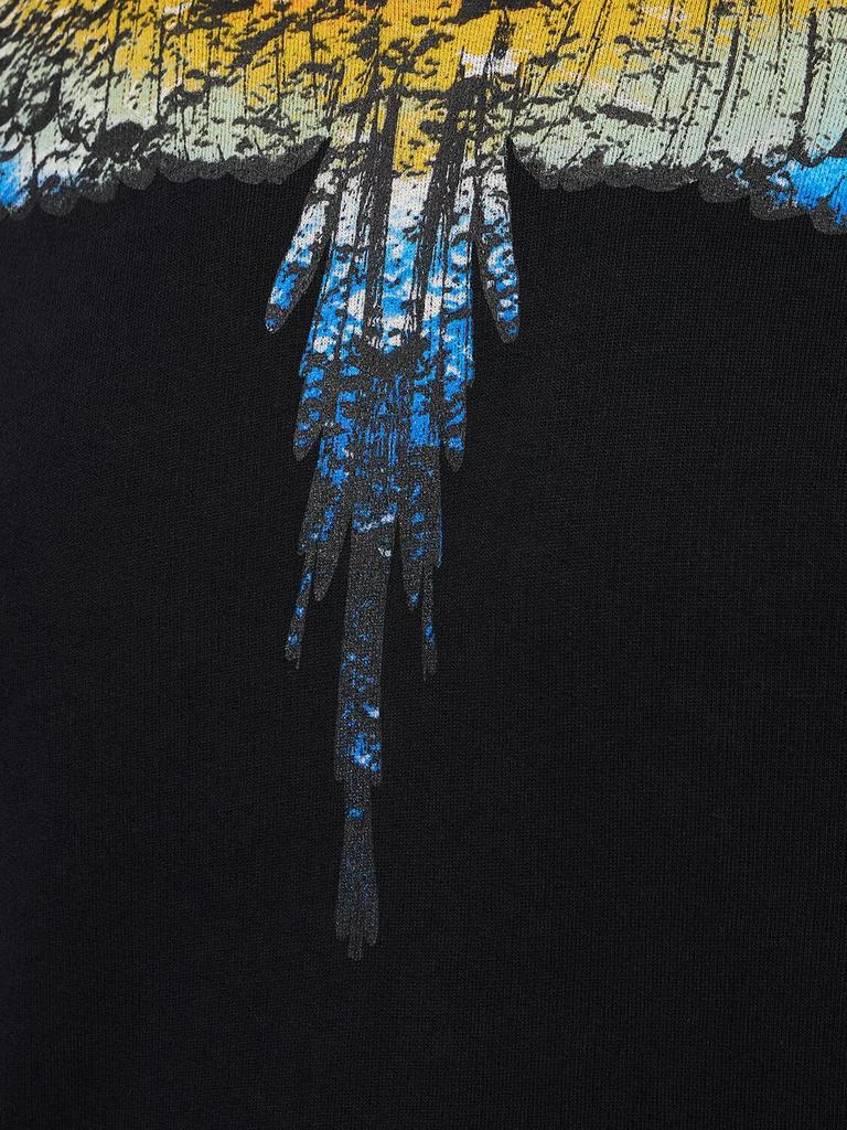 商品Marcelo Burlon|Icon Wings Print Cotton Hoodie,价格¥3285,第3张图片详细描述