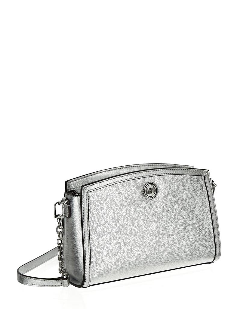 Medium Silver-Tone Shoulder Bag商品第2张图片规格展示