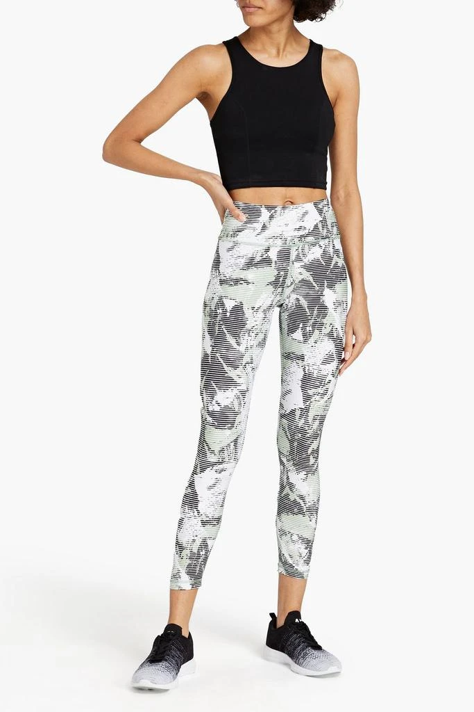 商品DKNY|Cropped printed stretch leggings,价格¥136,第2张图片详细描述