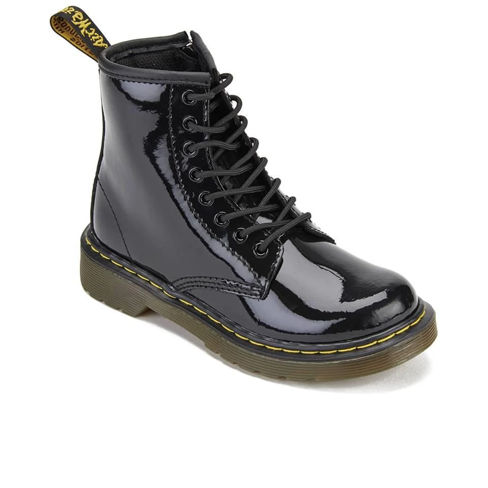 商品Dr. Martens|Dr. Martens Kids' 1460 J Patent Lamper Lace Up Boots - Black,价格¥480,第2张图片详细描述