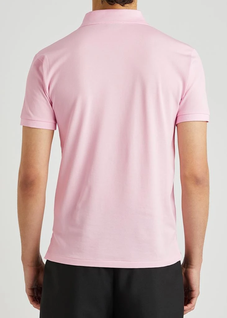 商品Ralph Lauren|Light pink piqué stretch-cotton polo shirt,价格¥404,第3张图片详细描述