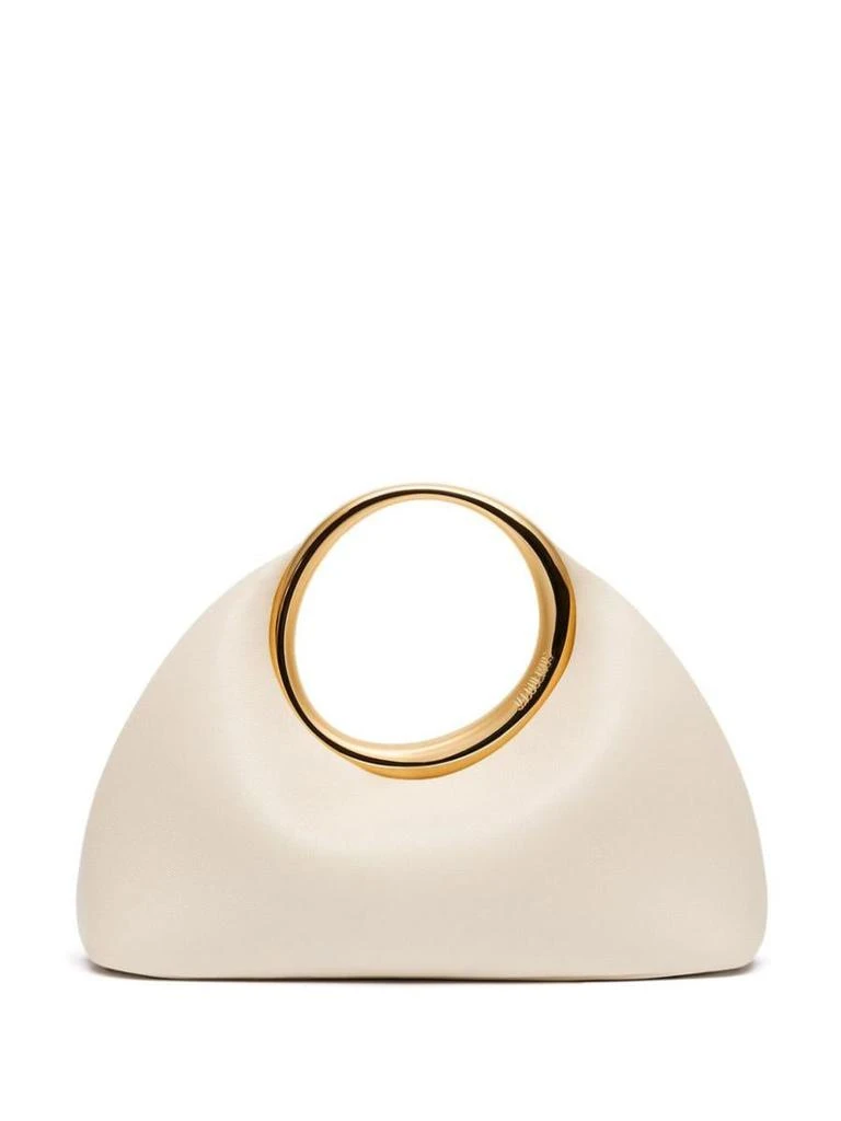 商品Jacquemus|Jacquemus Ivory Bag With A Gold Circular Handle,价格¥8415,第1张图片