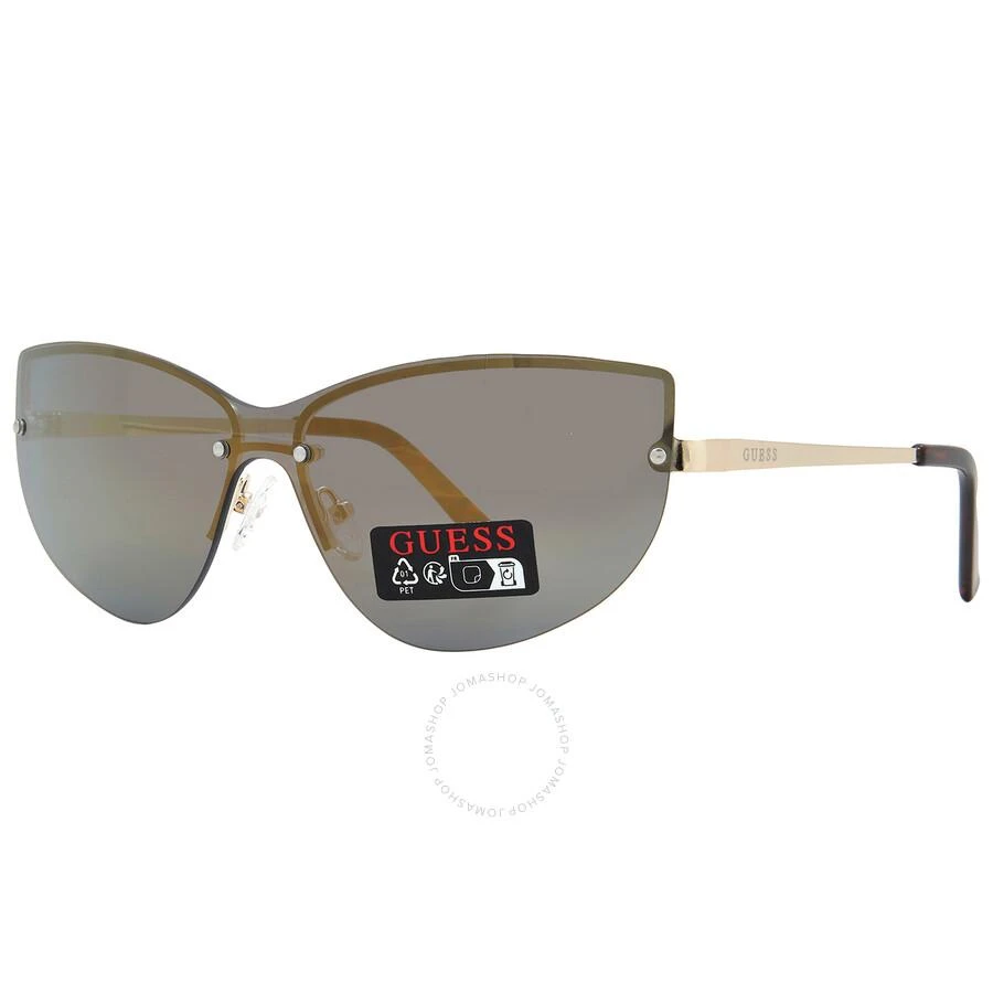 商品Guess Factory|Blue Brown Shield Ladies Sunglasses GO00007 32X 139,价格¥104,第2张图片详细描述