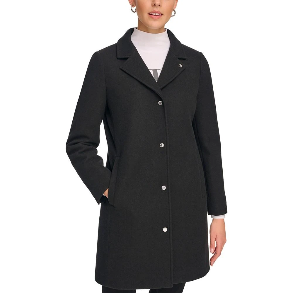 商品Calvin Klein|Women's Hooded Bibbed Mixed Media Coat,价格¥898,第5张图片详细描述