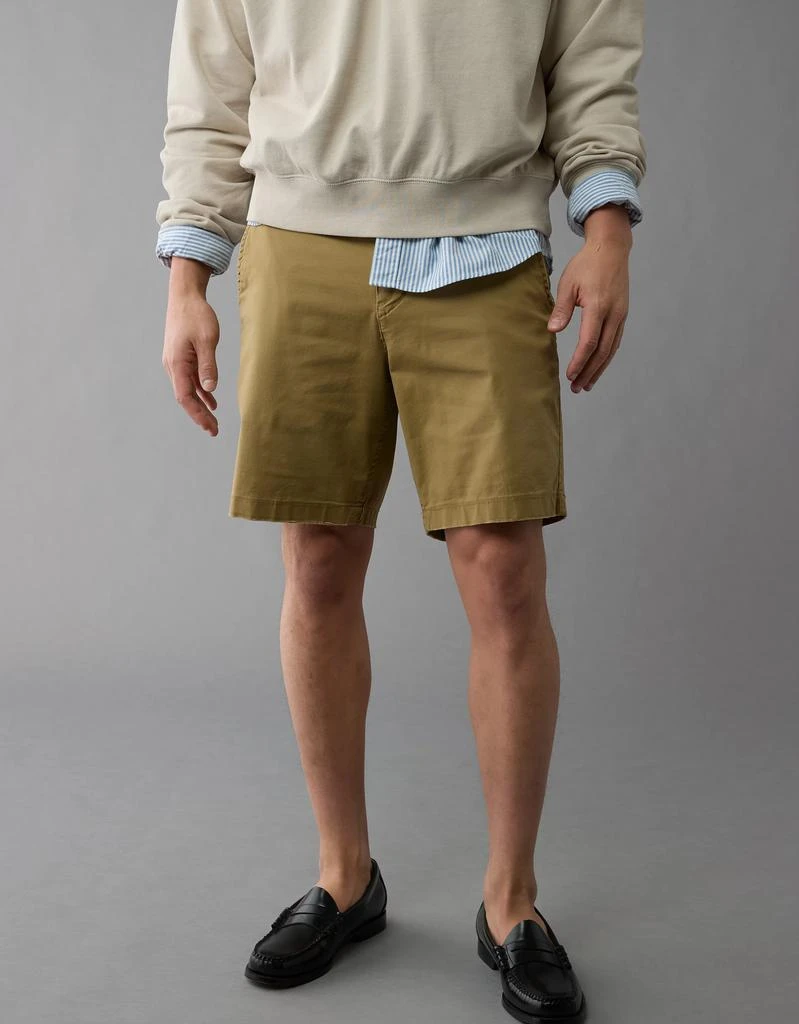 商品AE|AE Flex 9" Lived-In Khaki Short,价格¥206,第1张图片