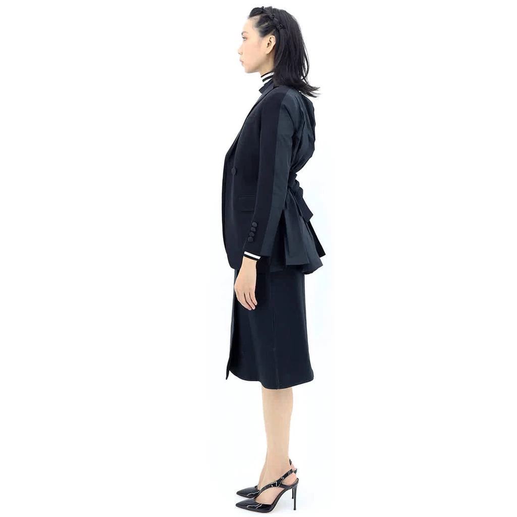 商品Burberry|Black Wool And Taffeta Cut-out Back Tuxedo Jacket,价格¥4199,第2张图片详细描述