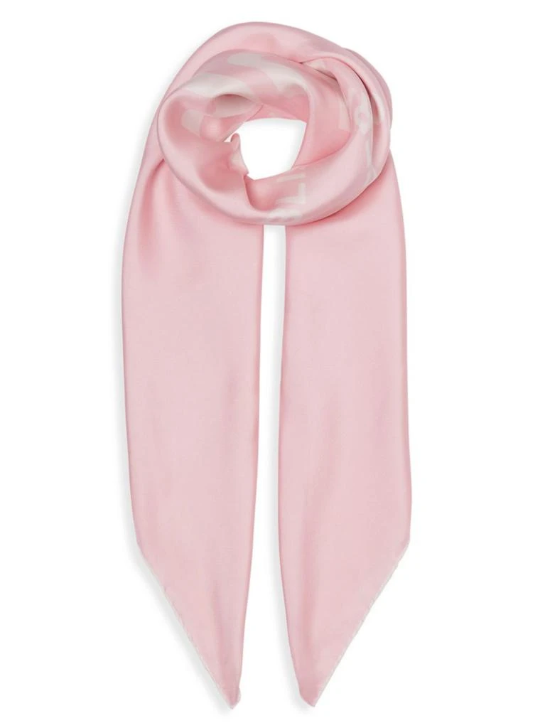 商品Burberry|Burberry - Branded Inverse Silk Scarf,价格¥1257,第1张图片