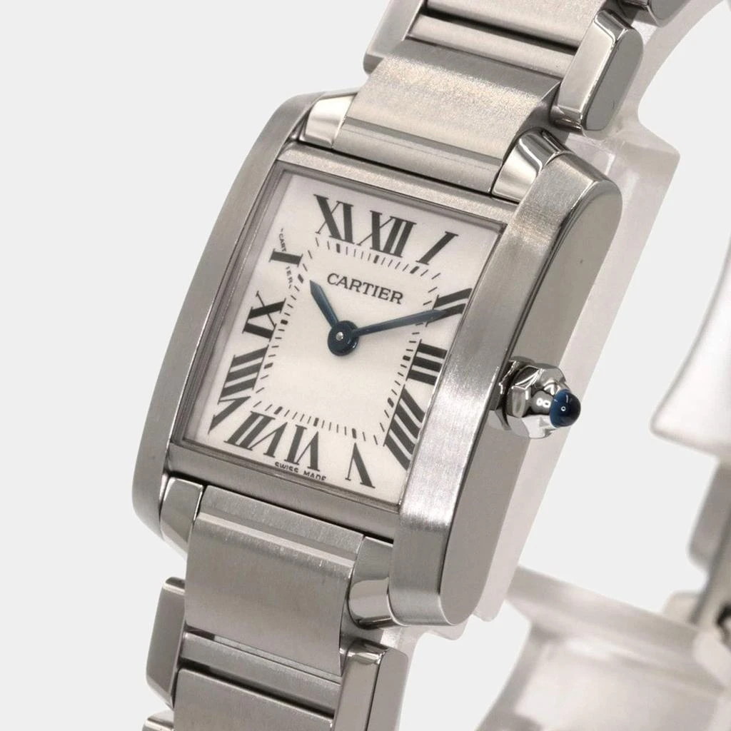 商品[二手商品] Cartier|Cartier Ivory Stainless Steel Tank Francaise W51008Q3 Quartz Women's Wristwatch 20mm,价格¥20827,第3张图片详细描述