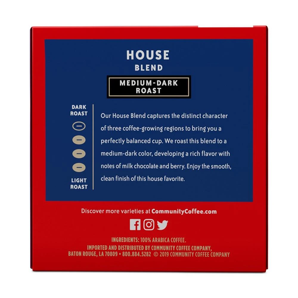 House Blend Medium-Dark Roast Single Serve Pods, Keurig K-Cup Brewer Compatible, 72 Ct 商品