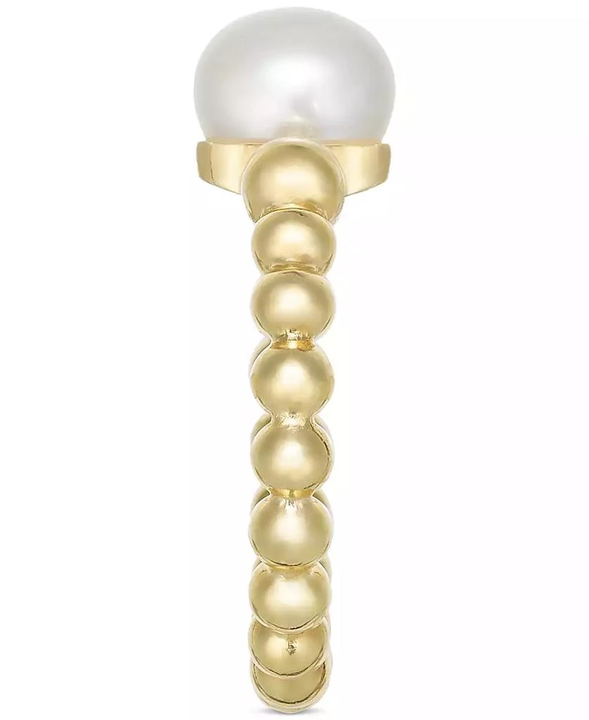 商品Macy's|Cultured Freshwater Pearl (8 1/4 x 8 1/2 mm) Beaded Ring in 14k Gold-Plated Sterling Silver,价格¥328,第4张图片详细描述