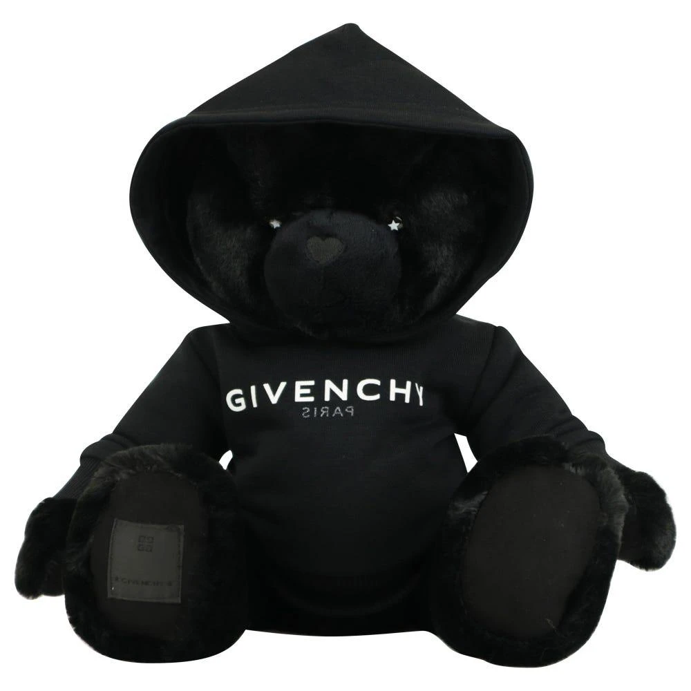 商品Givenchy|Black Plush Hoodie Teddy Bear,价格¥758,第3张图片详细描述