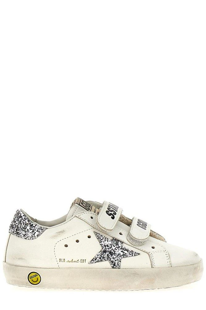 商品Golden Goose|Golden Goose Kids Old School Star Glittered Sneakers,价格¥1368,第1张图片