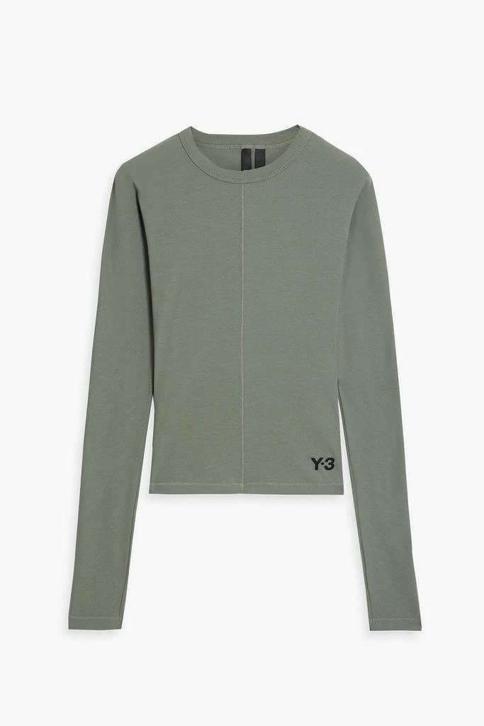 商品Y-3|Logo-print cotton-jersey top,价格¥359,第1张图片