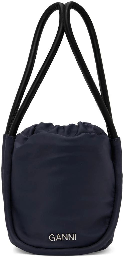 商品Ganni|Navy Mini Knot Bag,价格¥1063,第1张图片