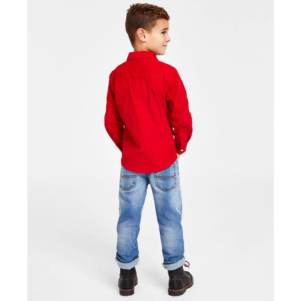 商品Tommy Hilfiger|Little Boys Long Sleeve Cord Shirt,价格¥296,第2张图片详细描述