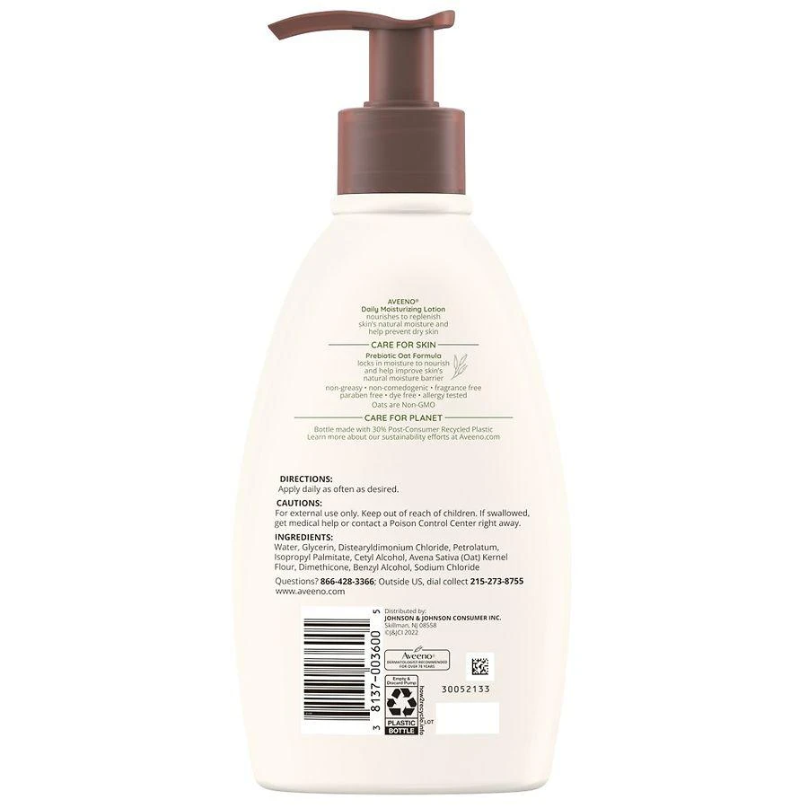 商品Aveeno|Daily Moisturizing Lotion with Oat for Dry Skin Fragrance Free,价格¥97,第2张图片详细描述