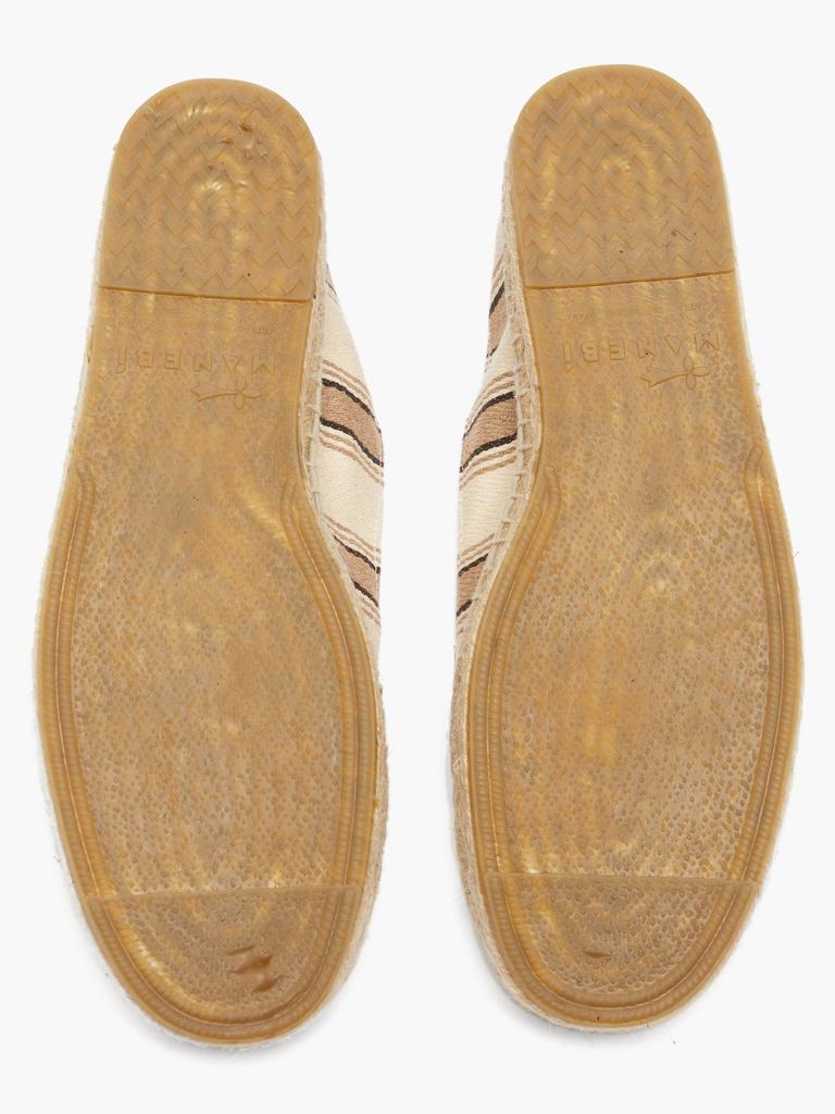 商品MANEBÍ|Hamptons striped-canvas espadrilles,价格¥326,第6张图片详细描述