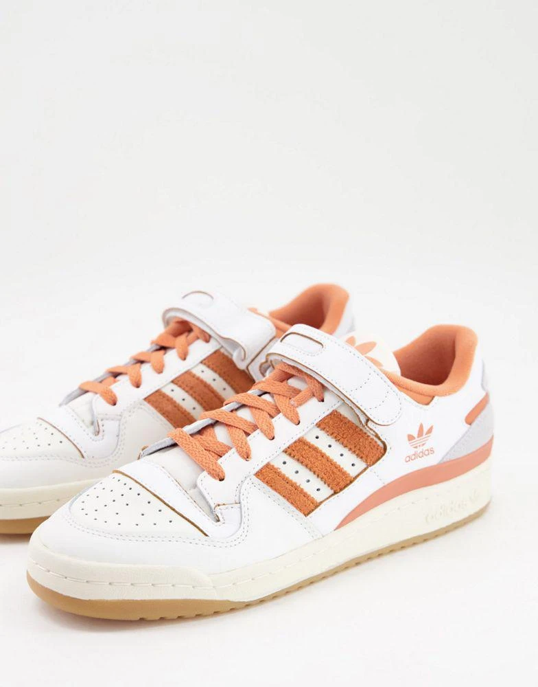 商品Adidas|adidas Originals Forum 84 Low trainers in white and orange,价格¥664,第1张图片