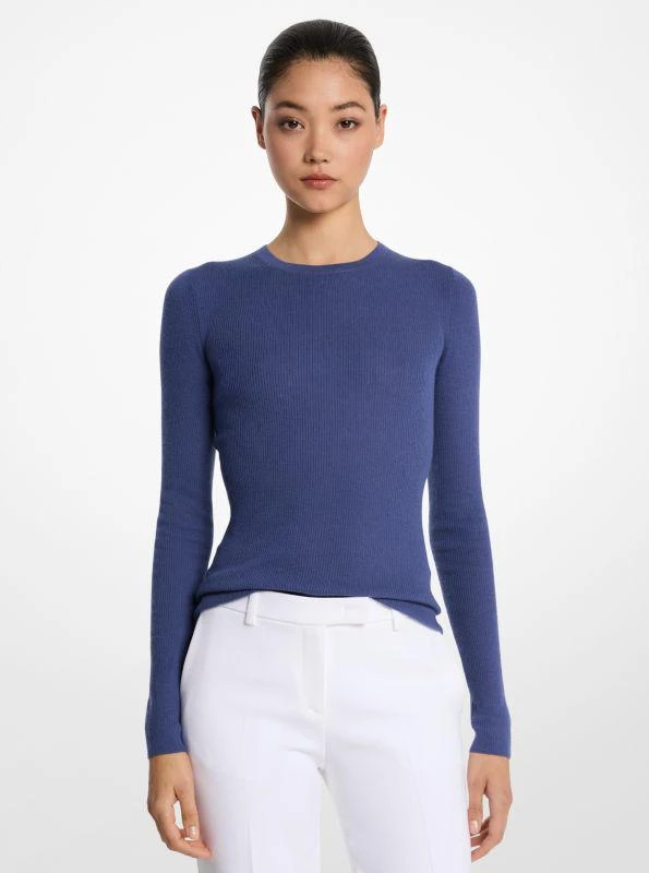 商品Michael Kors|Hutton Featherweight Cashmere Sweater,价格¥2367,第1张图片