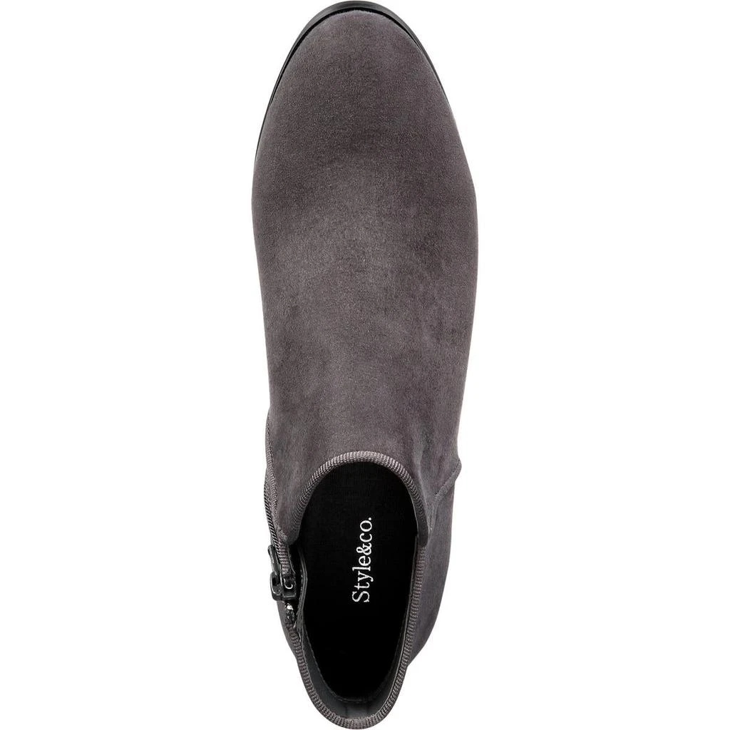 Style & Co. Womens Wileyy Faux Suede Zipper Booties 商品