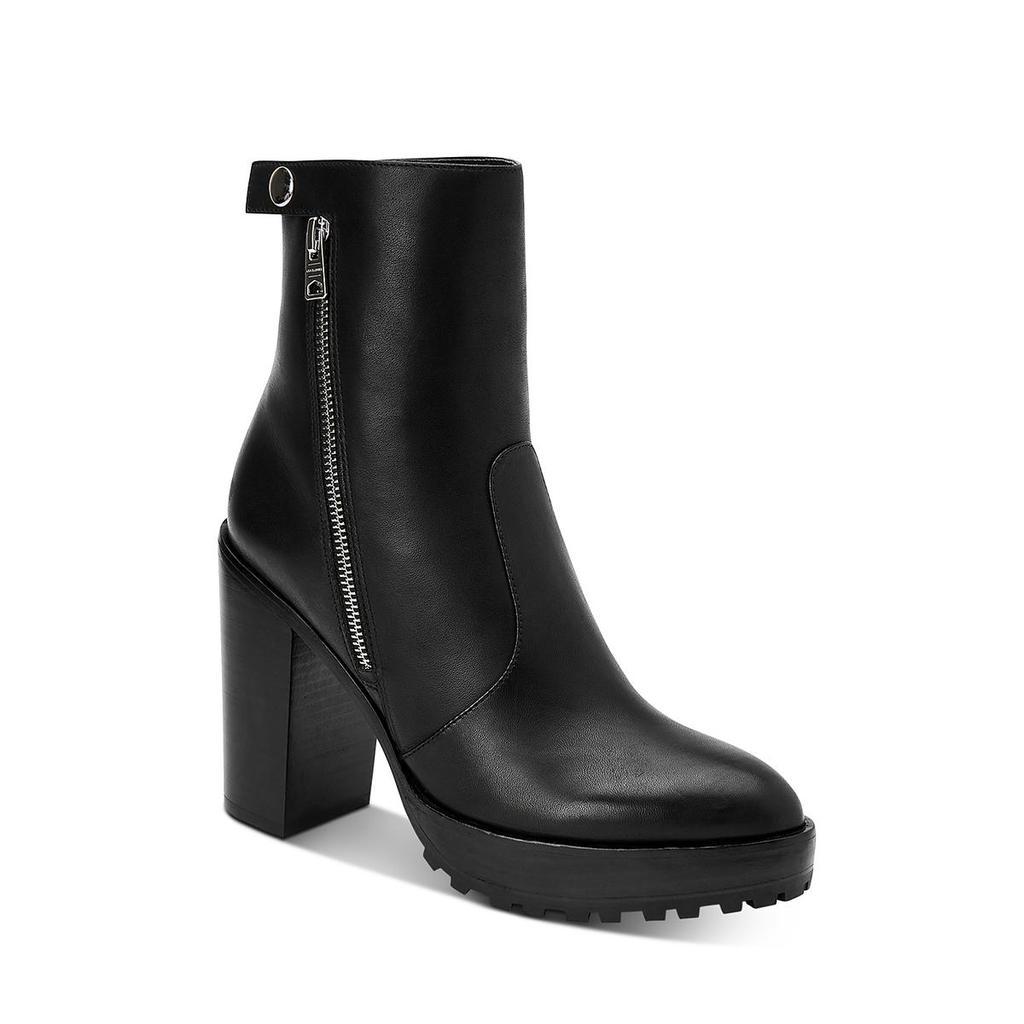 商品ALL SAINTS|All Saints Womens Ana Leather Block Heel Ankle Boots,价格¥2154,第3张图片详细描述