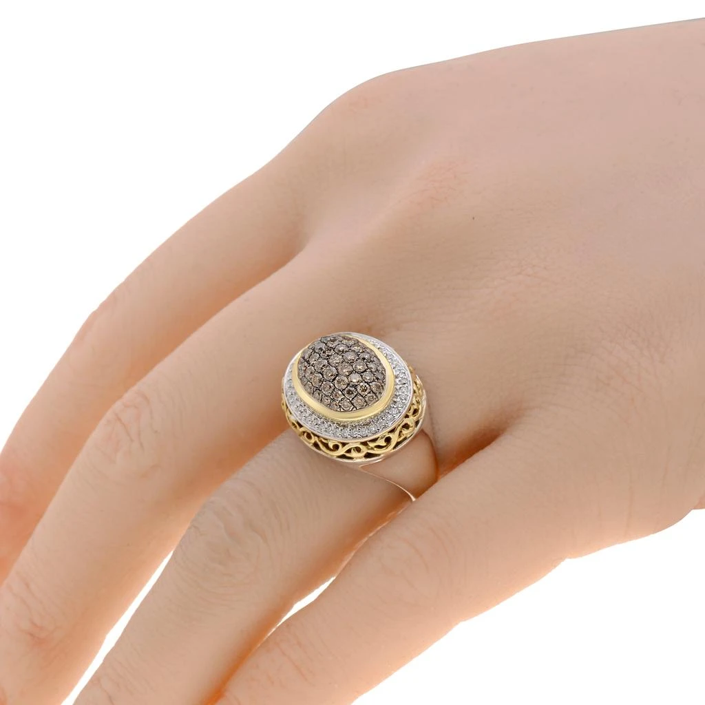 商品Charles Krypell|Charles Krypell Women's Sterling Silver and 18K Gold Ring,价格¥8870,第2张图片详细描述