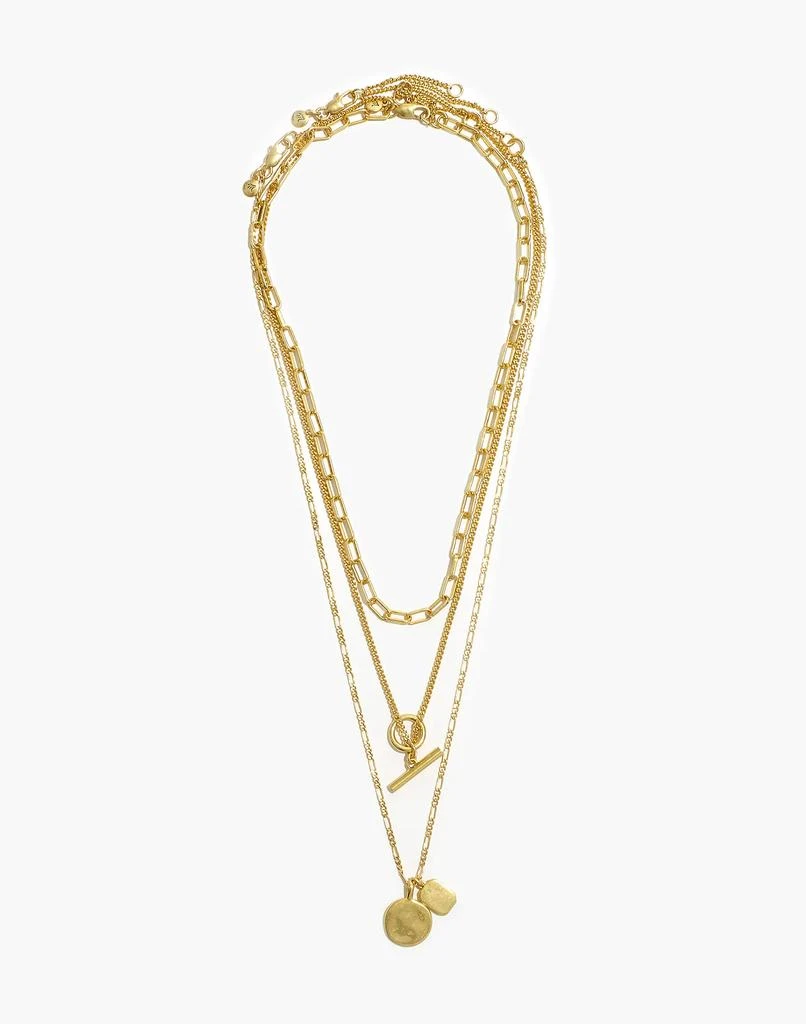 商品Madewell|Toggle Chain Necklace Set,价格¥339,第3张图片详细描述