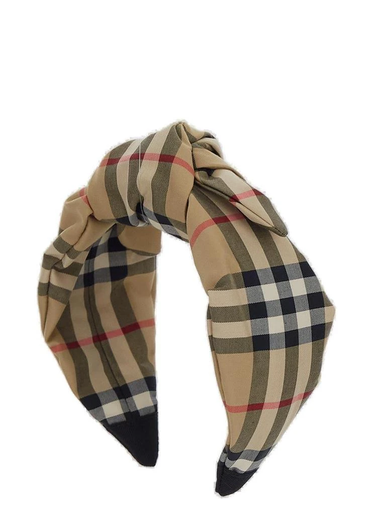 商品Burberry|Checked Knot-detailed Headband,价格¥1623,第2张图片详细描述