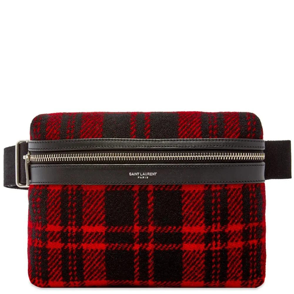 商品Yves Saint Laurent|Saint Laurent City Pouch Tartan Cross-Body Bag,价格¥4122,第1张图片