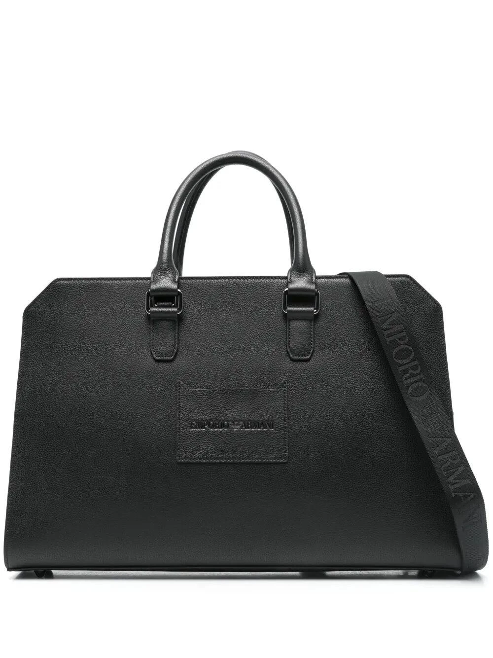 商品Emporio Armani|Emporio Armani 男士手提包 EM001574AF13788UC001 黑色,价格¥5547,第1张图片