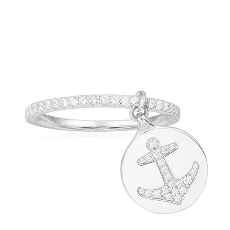 APM MONACO 女士银色银镶钻锚陀戒指 A18115OX 商品