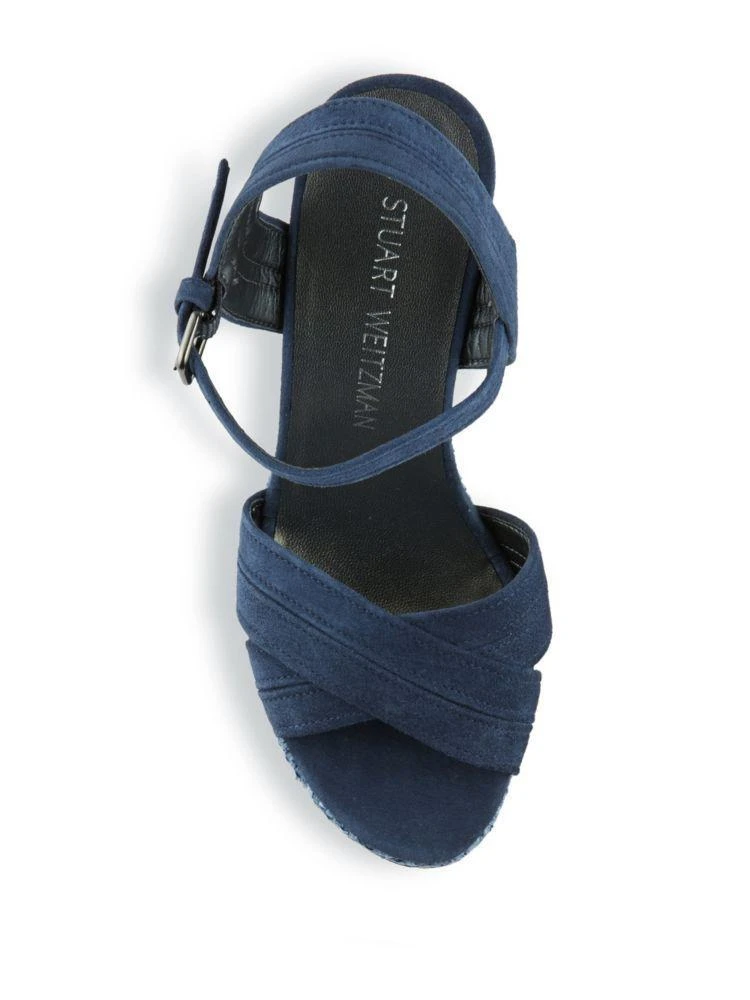 商品Stuart Weitzman|Elevate Open-Toe Wedge Sandals,价格¥708,第4张图片详细描述