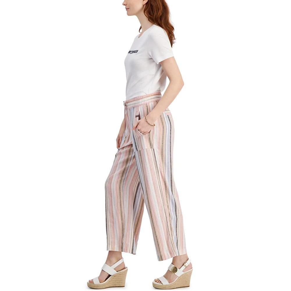 商品Tommy Hilfiger|Women's Striped Straight Pull-On Pants,价格¥675,第3张图片详细描述