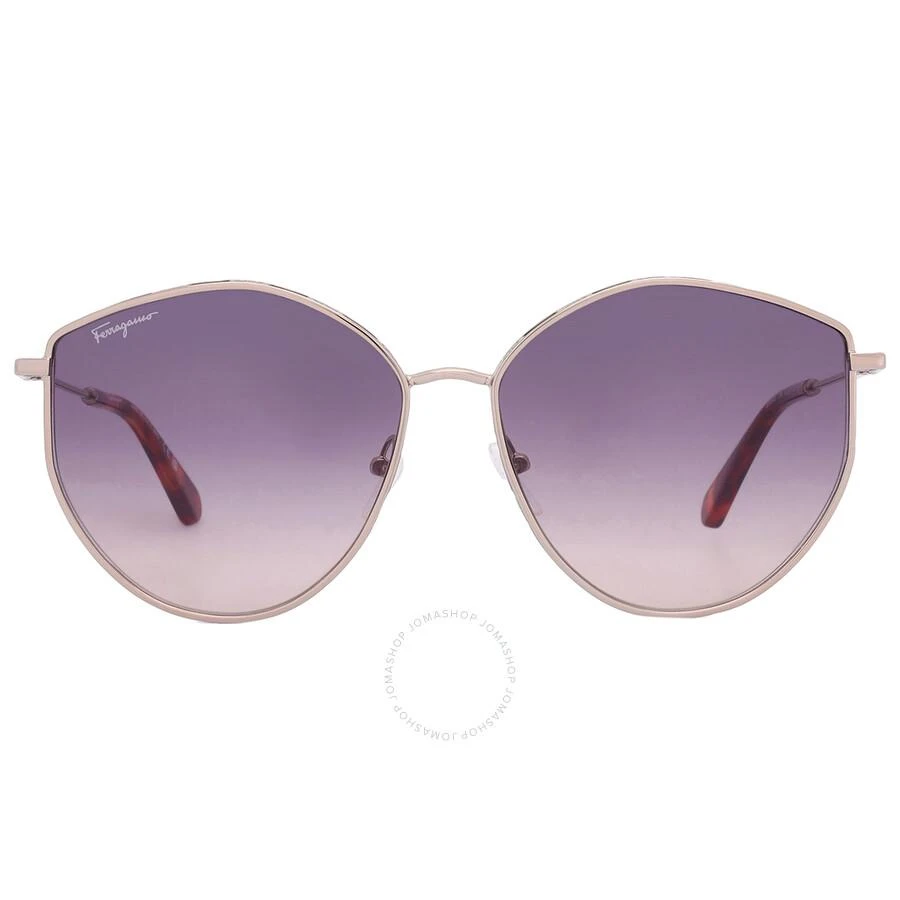 商品Salvatore Ferragamo|Violet Gradient Irregular Ladies Sunglasses SF264S 754 60,价格¥596,第1张图片