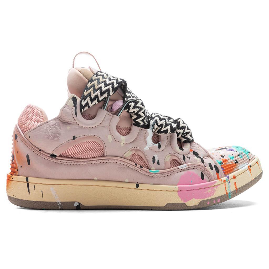 商品Lanvin|Lanvin x Gallery Dept. II Curb Sneakers - Pale Pink/Multicolor,价格¥10670,第1张图片