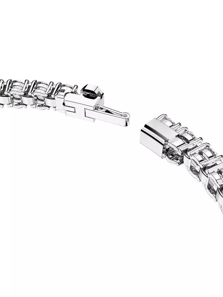 商品Swarovski|Matrix Rhodium-Plated & Crystal Tennis Bracelet,价格¥1718,第5张图片详细描述