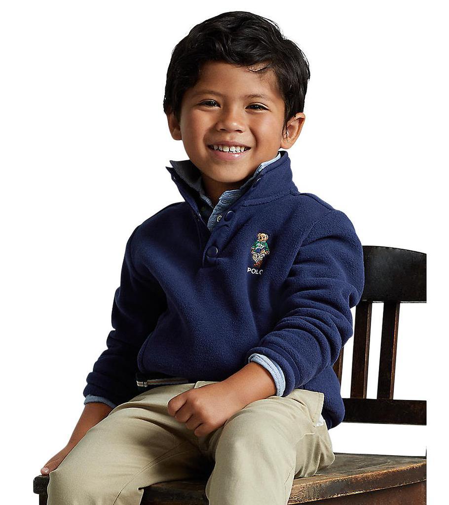 商品Ralph Lauren|Boys' Polo Bear Fleece Pullover - Little Kid, Big Kid,价格¥383,第7张图片详细描述