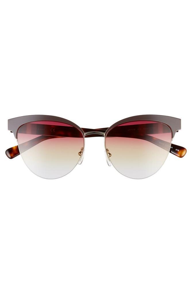 商品Longchamp|Heritage Stripes 55mm Cat Eye Sunglasses,价格¥370,第5张图片详细描述