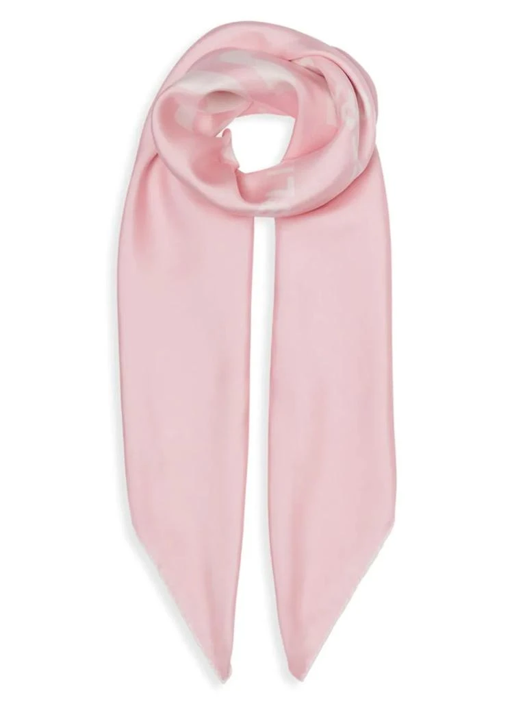 商品Burberry|Burberry - Branded Inverse Silk Scarf,价格¥2978,第1张图片