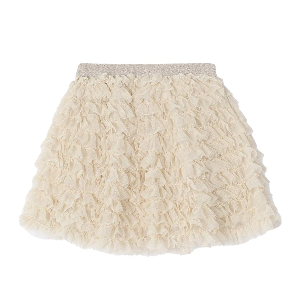 商品Mayoral|Beige Champagne Tulle Ruffle Skirt,价格¥207,第1张图片
