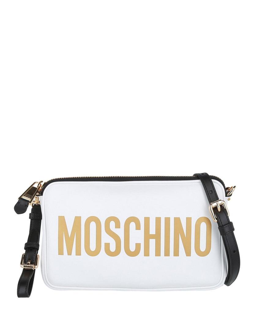 商品Moschino|Logo Leather Clutch Bag,价格¥3486,第1张图片