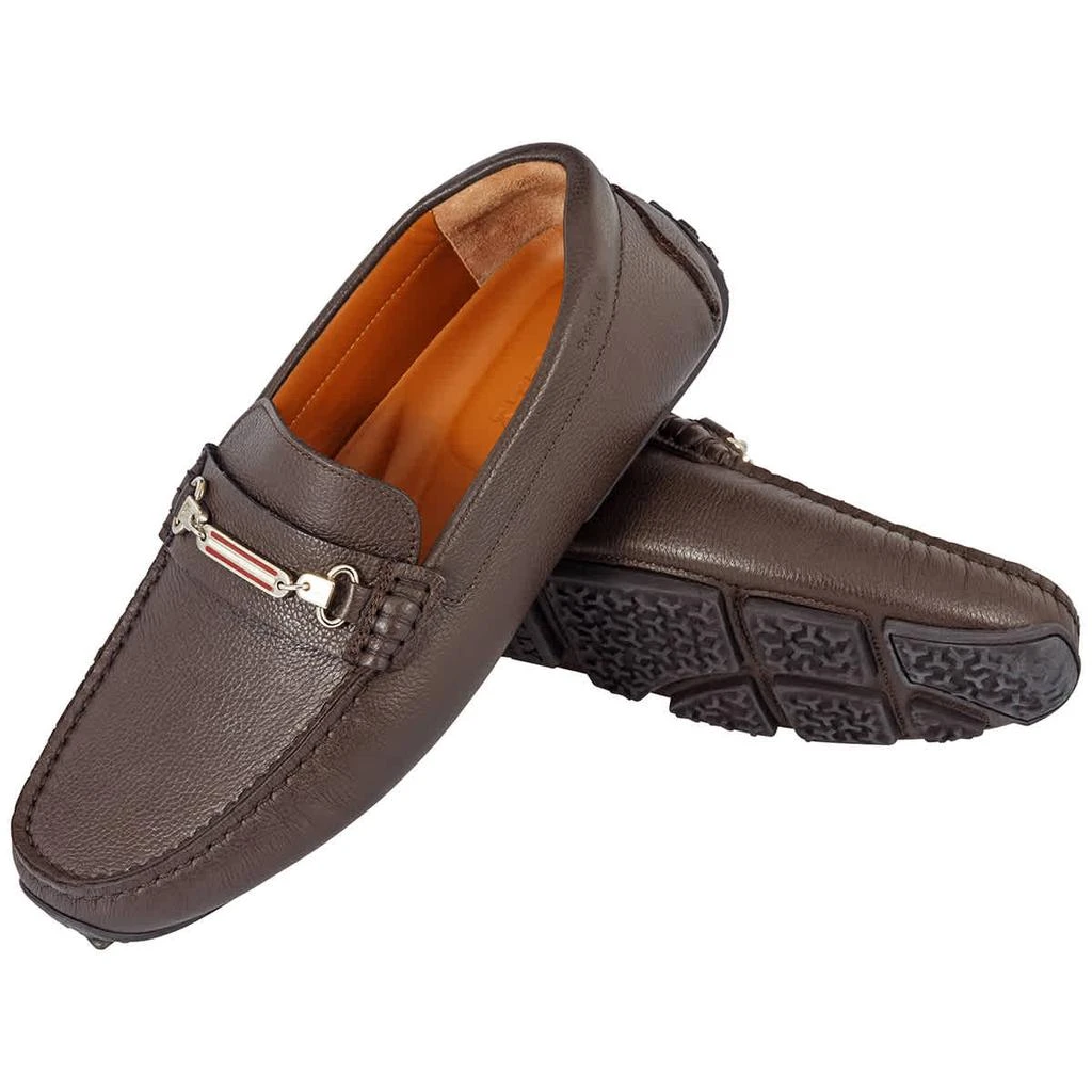 商品Bally|Bally Pitaval Brown Leather Loafers, Brand Size 5 (US Size 6 EEE),价格¥1015,第2张图片详细描述