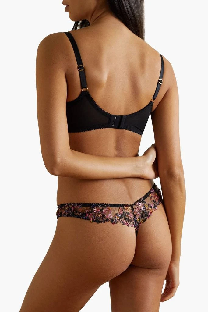 商品L'Agent by Agent Provocateur|Leisha embroidered tulle underwired balconette bra,价格¥425,第3张图片详细描述
