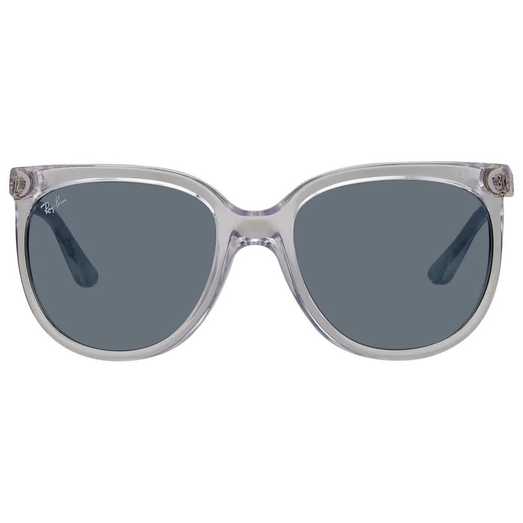 商品Ray-Ban|Ray Ban Cats 1000 Blue Cat Eye Ladies Sunglasses RB4126 632562 57,价格¥605,第2张图片详细描述